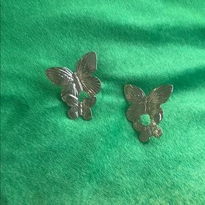 Gold-Plated Butterfly Earrings